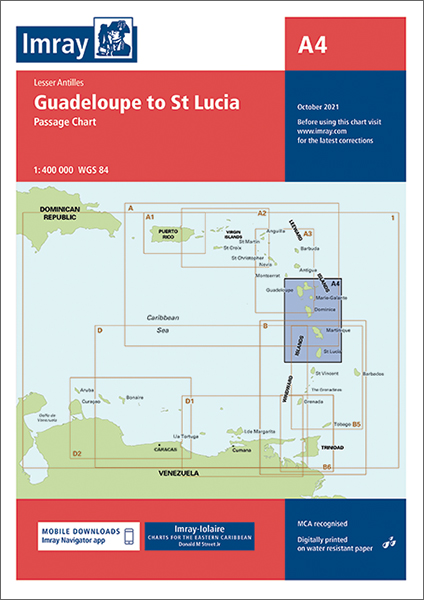Guadeloupe to St Lucia Passage Chart