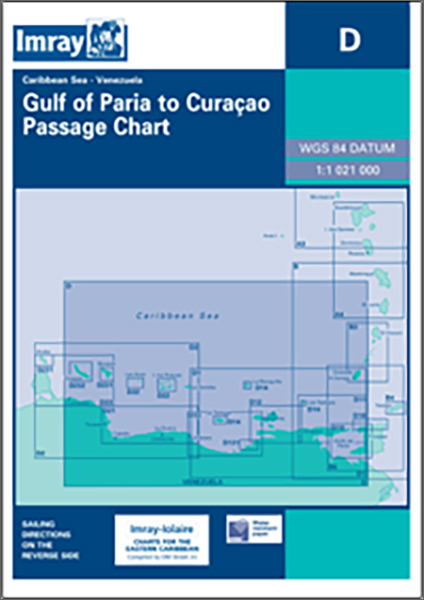 Gulf of Paria to Curaçao Passage Chart Venezuela