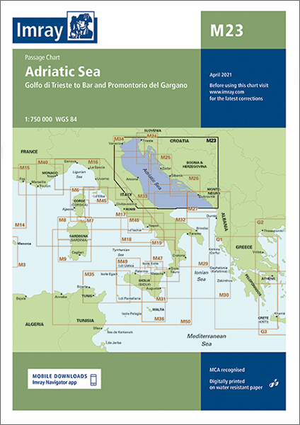 Adriatic Sea Passage Chart